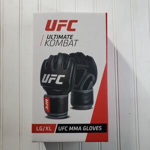 UFC MMA GLOVES COMPETITION GRADE SIZE‎  LG/XL BLACK/RED New